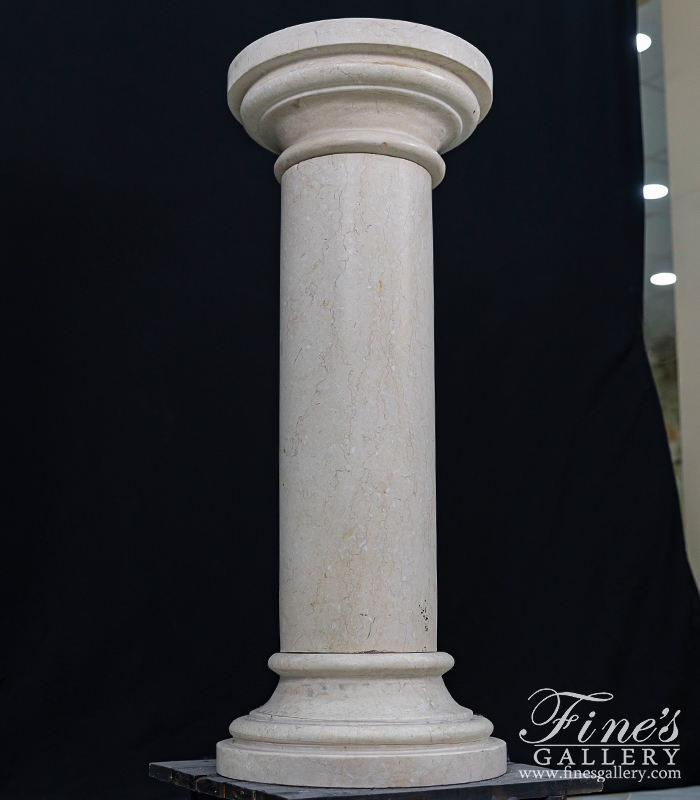 Marble Bases  - Traditional Light Cream Marble - MBS-254